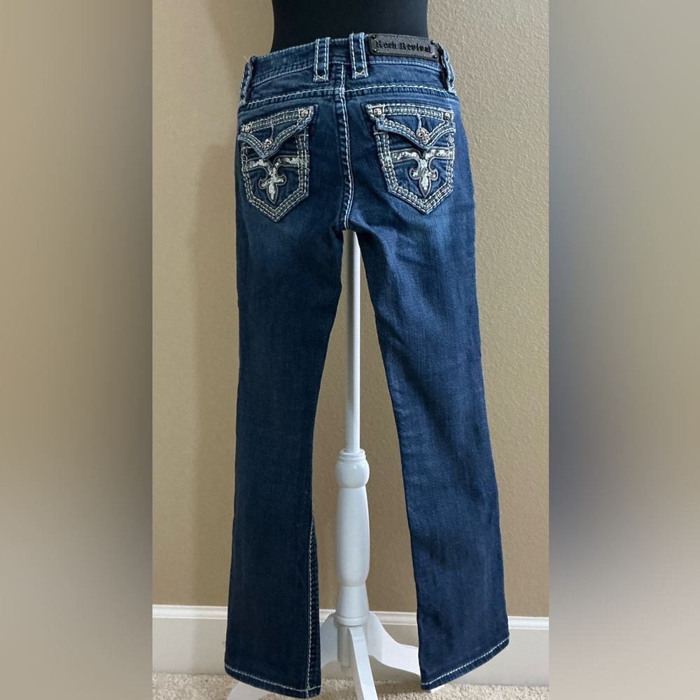 Rock Revival Dark Wash Straight Jeans